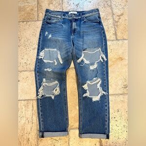 Kancan Distressed Blue Jeans